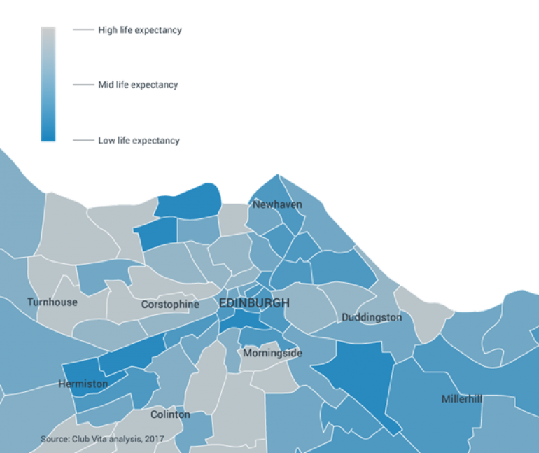 Chart showing geo demographic categories