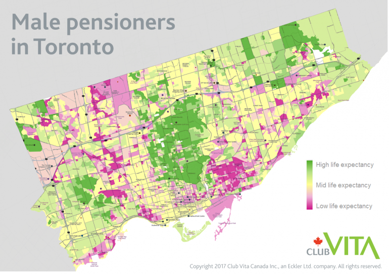 Male pensioners in Toronto